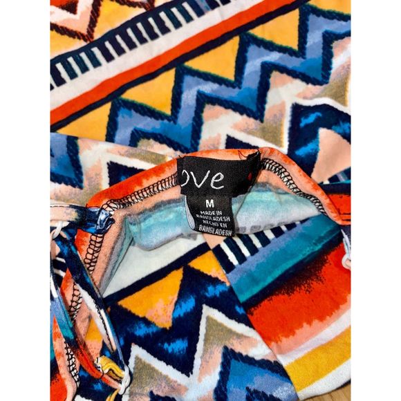 Women’s Love Medium Maxi Dress Color Block - Picture 8 of 9